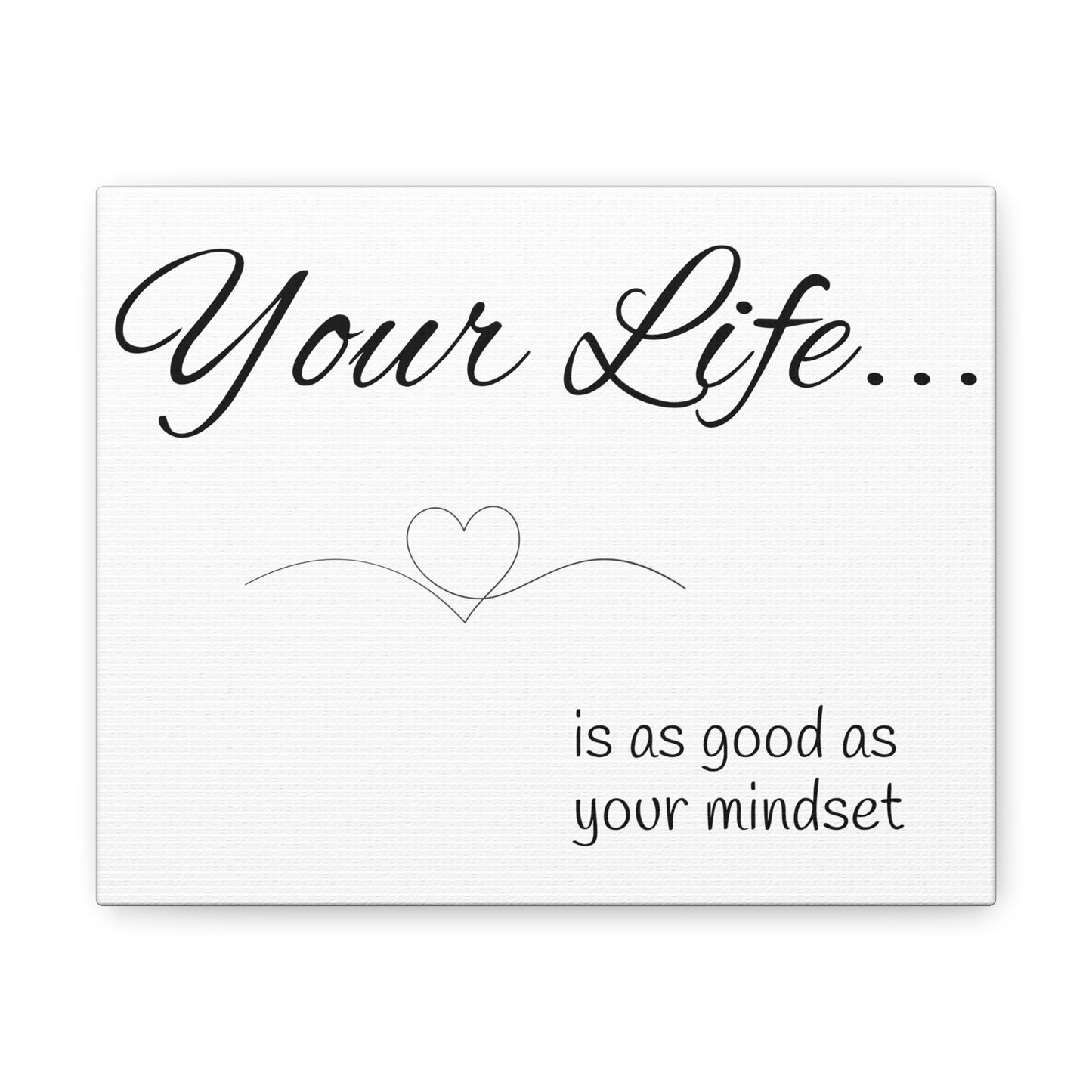 your life is as good as your mindset sign mindset of mom sign