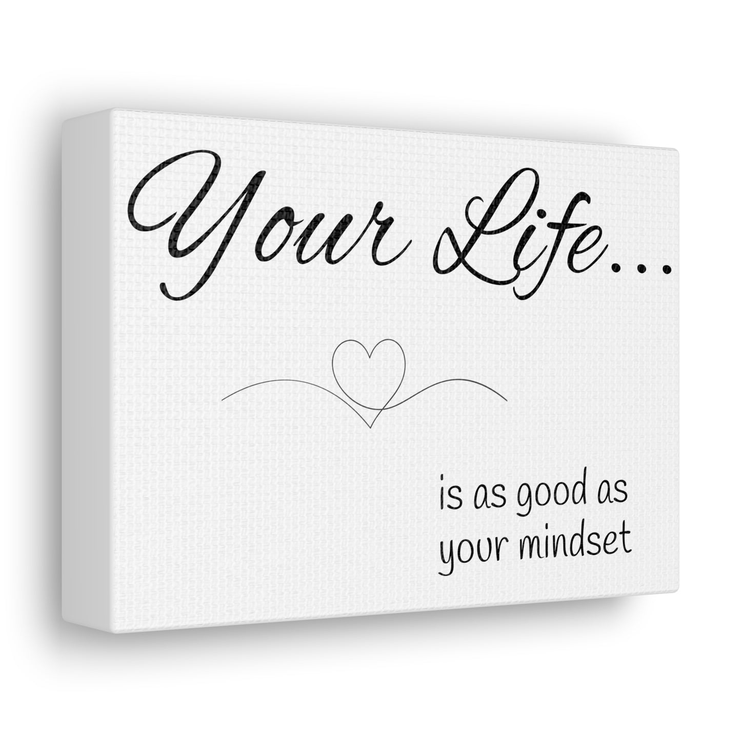 your life is as good as your mindset sign mindset of mom sign