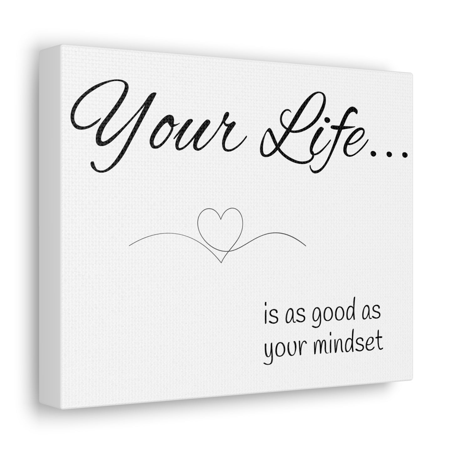 your life is as good as your mindset sign mindset of mom sign