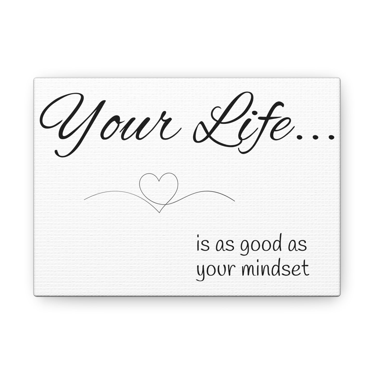 your life is as good as your mindset sign mindset of mom sign