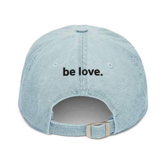 be love. denim hat mindset of mom