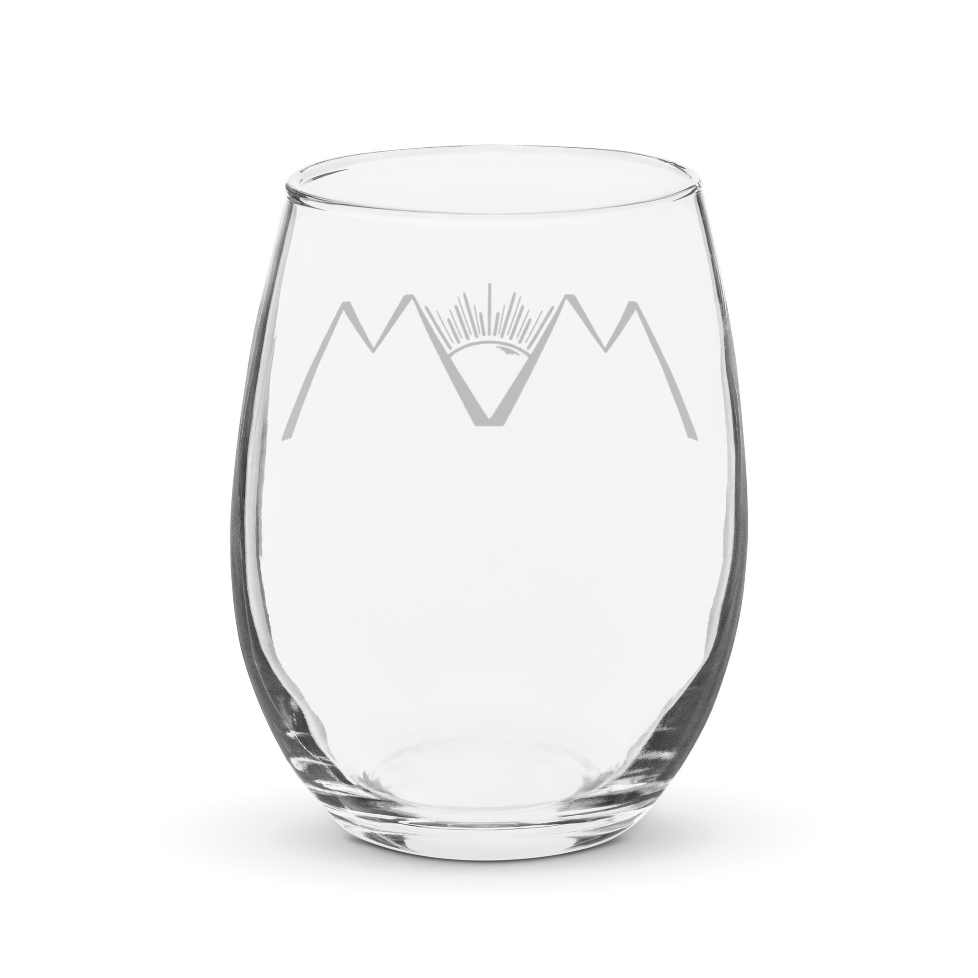 stemless wineglass mindset of mom glass